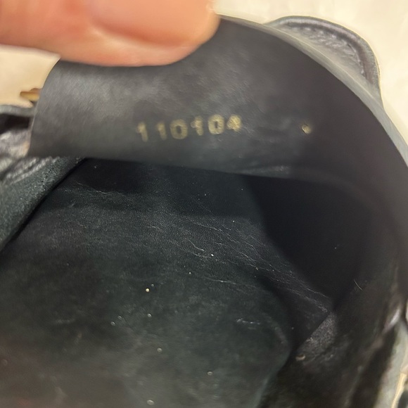 Gucci Leather Slippers / Slides, black, buckle detail, 110104, Size 8 - Picture 6 of 14